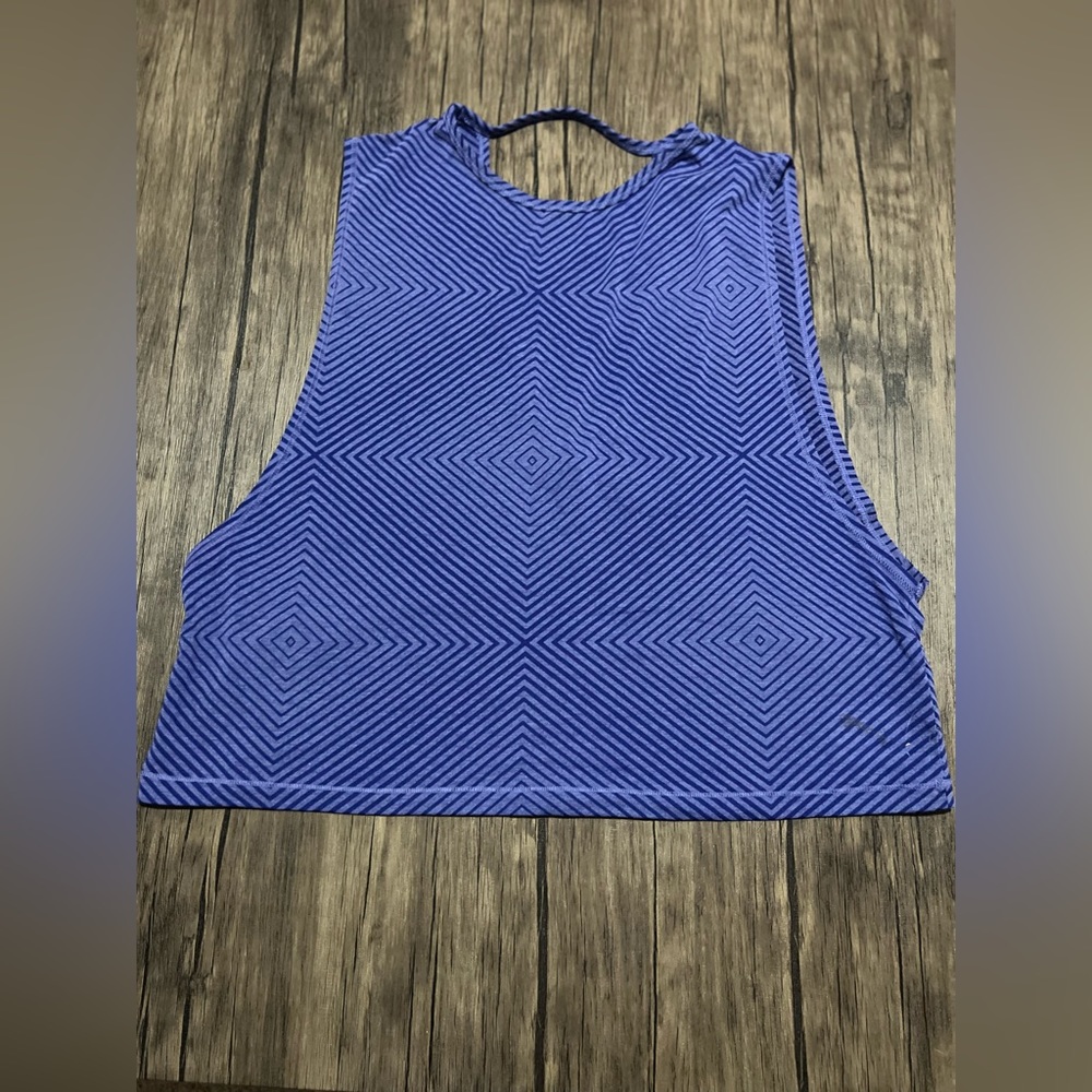 NWOT Puma Striped Cropped Tank Top